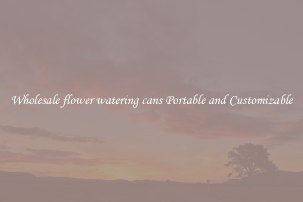 Wholesale flower watering cans Portable and Customizable