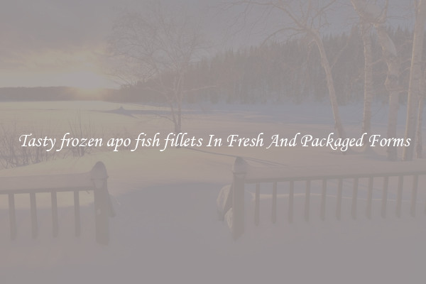 Tasty frozen apo fish fillets In Fresh And Packaged Forms