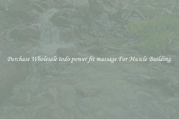 Purchase Wholesale todo power fit massage For Muscle Building.
