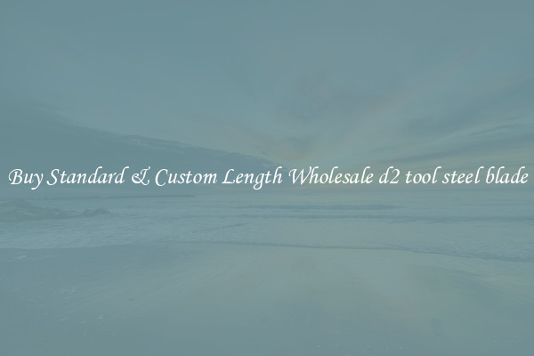 Buy Standard & Custom Length Wholesale d2 tool steel blade