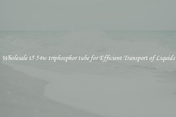 Wholesale t5 54w triphosphor tube for Efficient Transport of Liquids