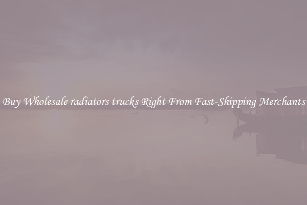 Buy Wholesale radiators trucks Right From Fast-Shipping Merchants