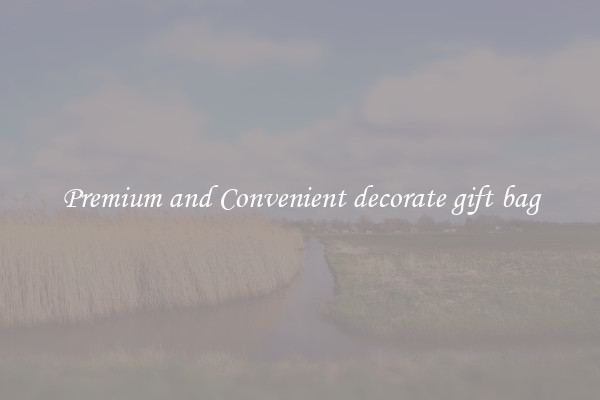 Premium and Convenient decorate gift bag