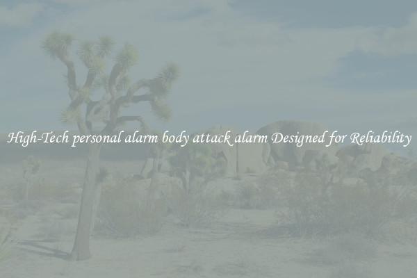 High-Tech personal alarm body attack alarm Designed for Reliability
