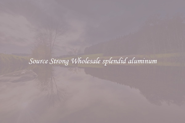 Source Strong Wholesale splendid aluminum
