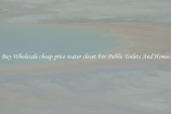 Buy Wholesale cheap price water closet For Public Toilets And Homes